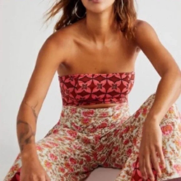 Free People Juliet Strapless Cut Out Jumpsuit Size M - Picture 6 of 8